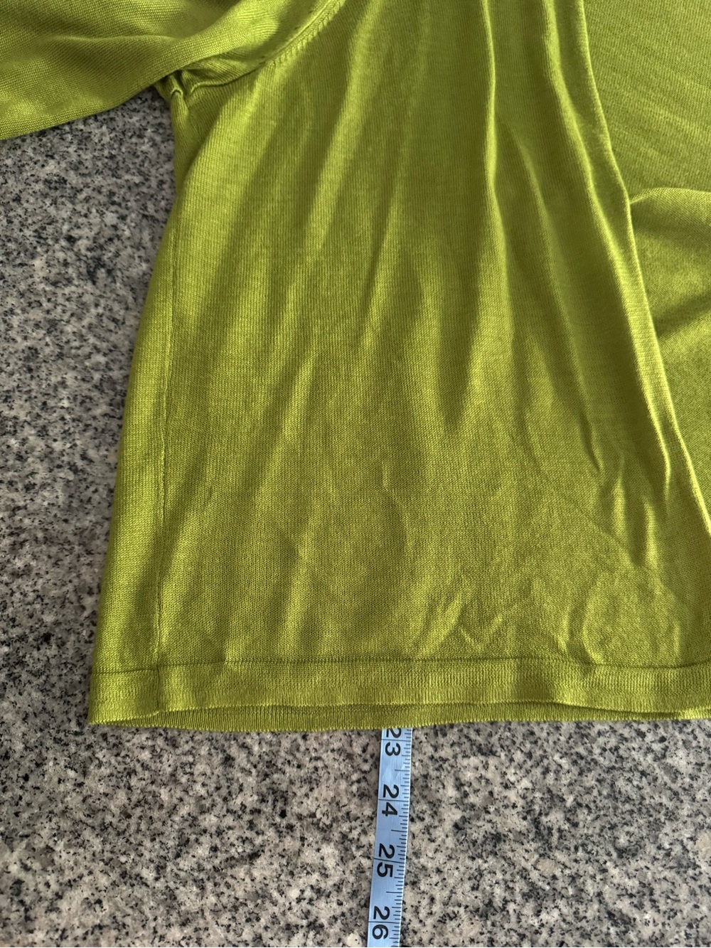 Worthington Open-Front Cardigan in Chartreuse Green - Picture 5 of 5